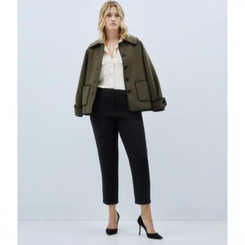 Pantalón de vestir mujer Couchel con vuelta