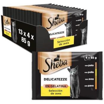 Mars Selección Aves Box 4x85g Gatos Sheba Delicato 13 Unidades