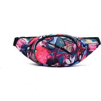 Portable Multicolor Waist Bag for Women