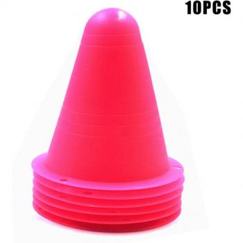 Set de 10 cônes plastiques de marquage pour équipement de formation football/skate