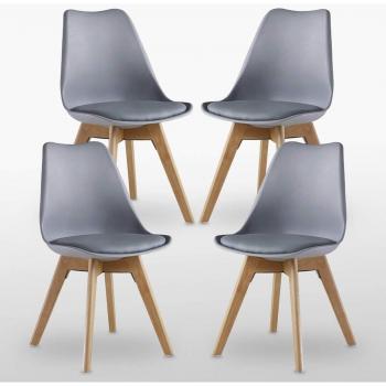 Padded Tulip Dining Chair Set of 4