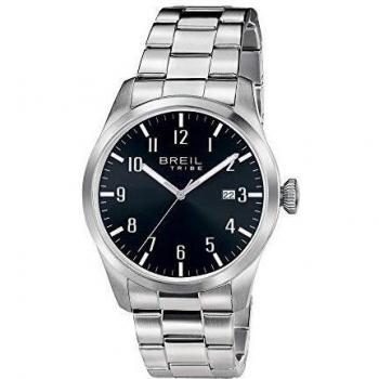 EW0232 Black Mono‑Colour Steel Watch