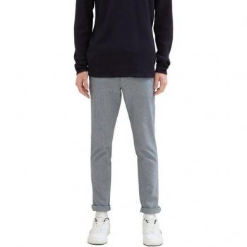 Tom Tailor 30 Chino Pants White Navy Dobby Yarn Dye