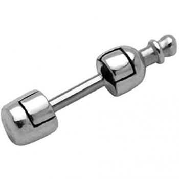 Sterling Silber Ohrpiercing „Flaschenpost“ – Chirugenstahl Helix