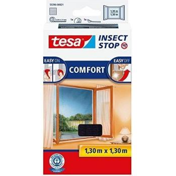 Tesa Fliegengitter INSECT STOP anthrazit 1,30 x 1,30 m