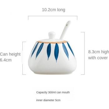 300ml Starry Sky Ceramic Seasoning Jar with Lid
