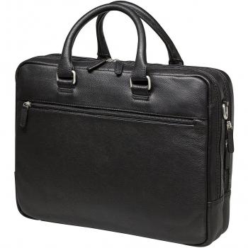 Leonhard Heyden Laptoptasche Berlin 7359 – Kurzgriff‑Tasche, 2 Fächer, schwarz, Herren