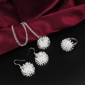 Set de Collares y Pendientes Retro en Plata Pura 925