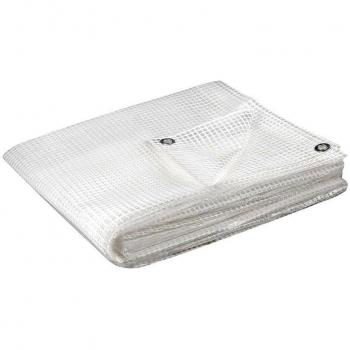 Bâche Armée Translucide de Protection 3x4m, Haute Résistance et Imperméable
