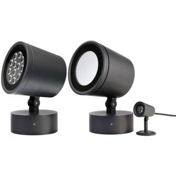 DEKO LIGHT COLT Aufbauleuchte LED fest eingebaut – 36 W EEK G (A‑G) RGB, Warmweiß – Schwarz-Grau
