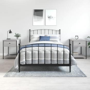 VidaXL Grey Sonoma Nightstands