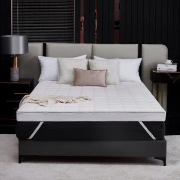White Ultra Comfort Latex Foam Mattress Topper for Singles