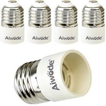 120 Degree Heat-Resistant E27 to E14 Lamp Base Converter – 5 Set