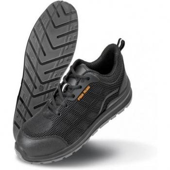 Result Work-Guard Unisex Geheel Zwarte Veiligheidssneakers 4 UK