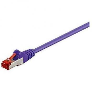 Cable Ethernet Cat 6, S/FTP, 0,15 m Lila/Negro
