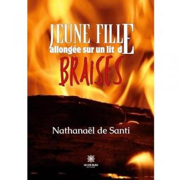Jeune fille allongée sur un lit de braise