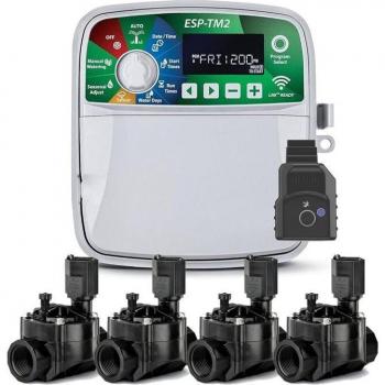 RainBird Programmateur Wi‑Fi 4 zones pour jardin, 100 HV