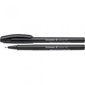 Schneider 187912 Fine Topliner 967, pointe de 0,4 mm Noir