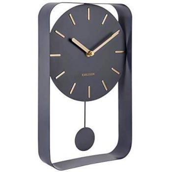 Karlsson Wanduhr mit Pendel Grau (Klein)