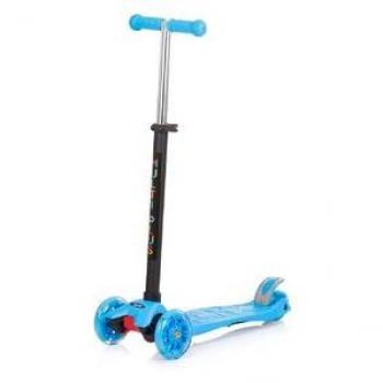 Patinete infantil 3 en 1 MULTI PLUS con asiento y mango parental, color azul