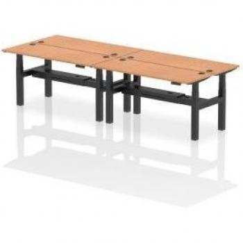 Dynamic Air Back-to-Back 4 Person Height Adjustable Sit Stand Desk