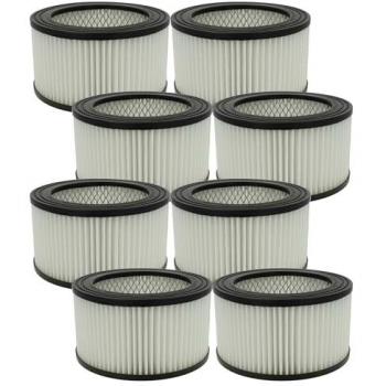 8x T.I.P. NTAS 1200 Ash Vac HEPA Filter (B/W) – VHBW
