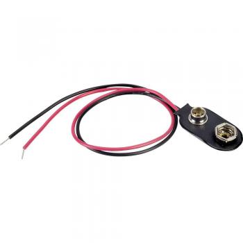 Connettore clip per batteria 9V 31 mm x 14 mm