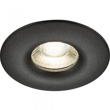 Black Fixed Round Downlight by Odina, Knightsbridge Edition (ODA1FRB)
