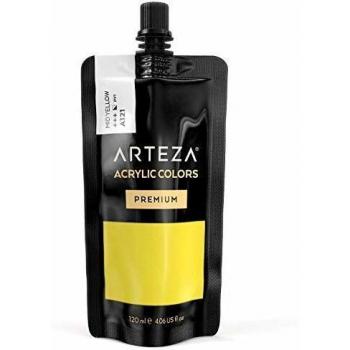 Arteza Hochdeckkraft Mittelgelb Acryl – 120 ml Beutel