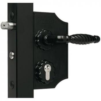 Serrure Fer Forgé Ral 9005 pour Portail