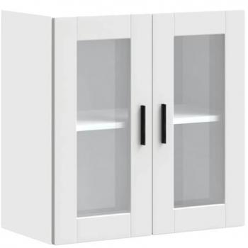 VidaXL Kitchen Wall Cabinet with Glass Door Porto White