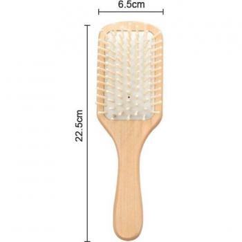 Brosse de coiffure en bambou avec coussin d'air