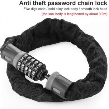 Portable 1.2m Bicycle Code Lock