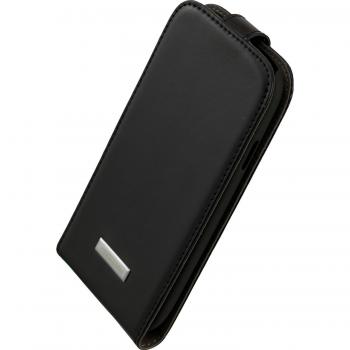 Commander 13246 – Hochwertiges Leder Holster für Samsung Galaxy S4 (i9505), Schwarz, vertikal