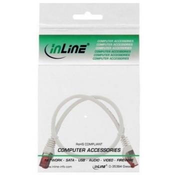 InLine® Patchkabel S/FTP PiMf 250 MHz Cat 6 1,5 m – Kupferweiß