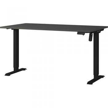 GERMANIA Schreibtisch Boras, elektrisch höhenverstellbar, Breite 120/140/160 cm, Metallgestell, Made in Germany
