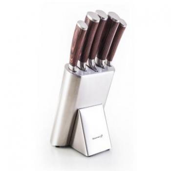 G21 Gourmet Couteaux en Acier Inoxydable 5 Pièces avec Bloc