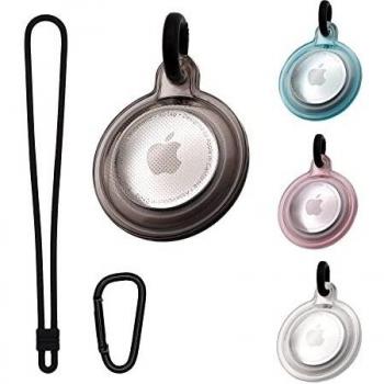 M100 Airtag Keychain with Strap & Carabiner (4-Pack)