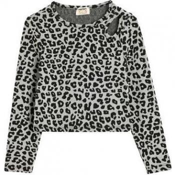 Koton Damenbluse Langarm mit Leopardenprint