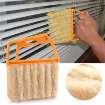 Air Conditioner and Window Cleaning Brush with Microfiber Blade