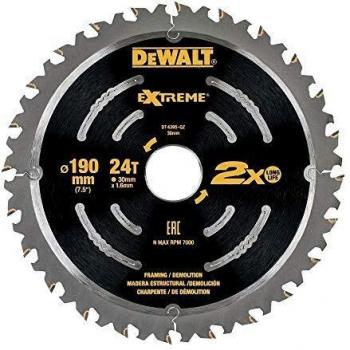 Dewalt Hoja de sierra circular de demolición 190mm 24T EXTREME