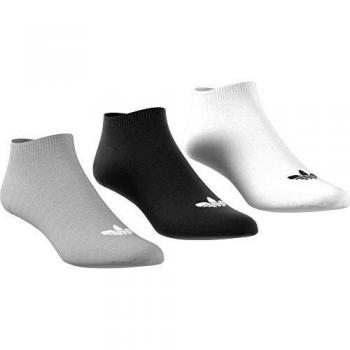 Adidas Trefoil Liner Sock Collection – White/Black/Grey Heather Pack of Three