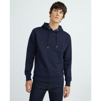 Gant pour homme 2037020 Sweat à capuche Tonal Archive Shield Navy (L) Casuel Coton Manche longue Marine