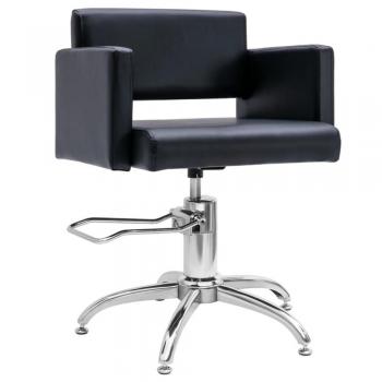 Poltrona per Salone di Bellezza in Similpelle Nera (traduzione bulgara)