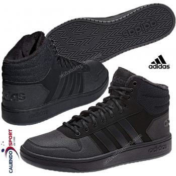 Adidas Hoops 2.0 Mid Black Mid-Height Winter Sneaker