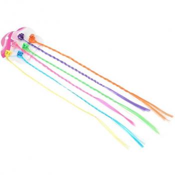 12PC Colorful Hair Clip-On Extensions