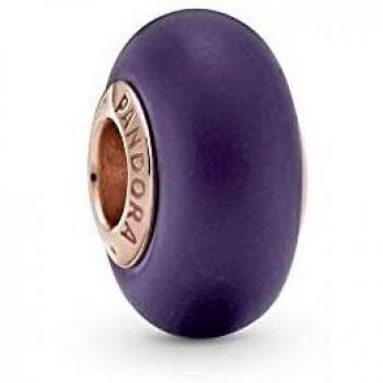 Colgante de Cristal de Murano Morado Mate para Mujer