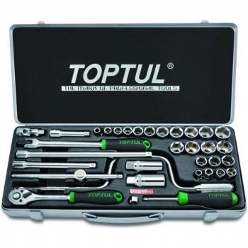 TOPTUL 34-delige Dopsleutelset 3/8