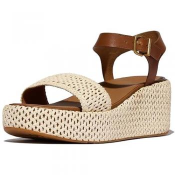 FitFlop Sandales à Bride Cheville Tressées Brun