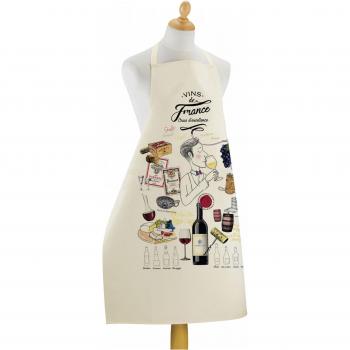 Grand Tablier de cuisine Crus d'Excellence Ecru 100% coton 72x96